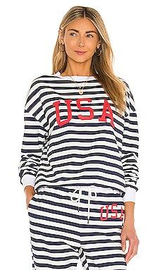 BEACH RIOT USA Sweatshirt in Nautical Stripe from Revolve.com | Revolve Clothing (Global)