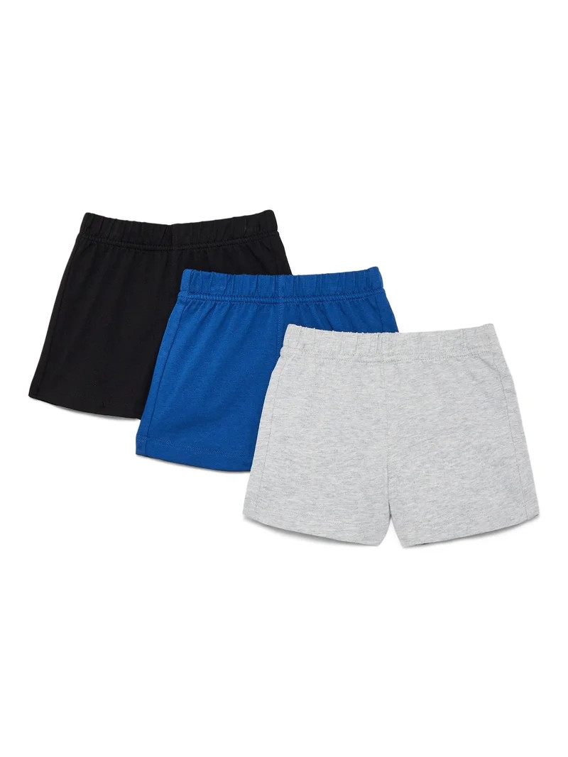 Wonder Nation Baby Boy Knit Shorts, 3-Pack, Sizes 0-24 Months | Walmart (US)
