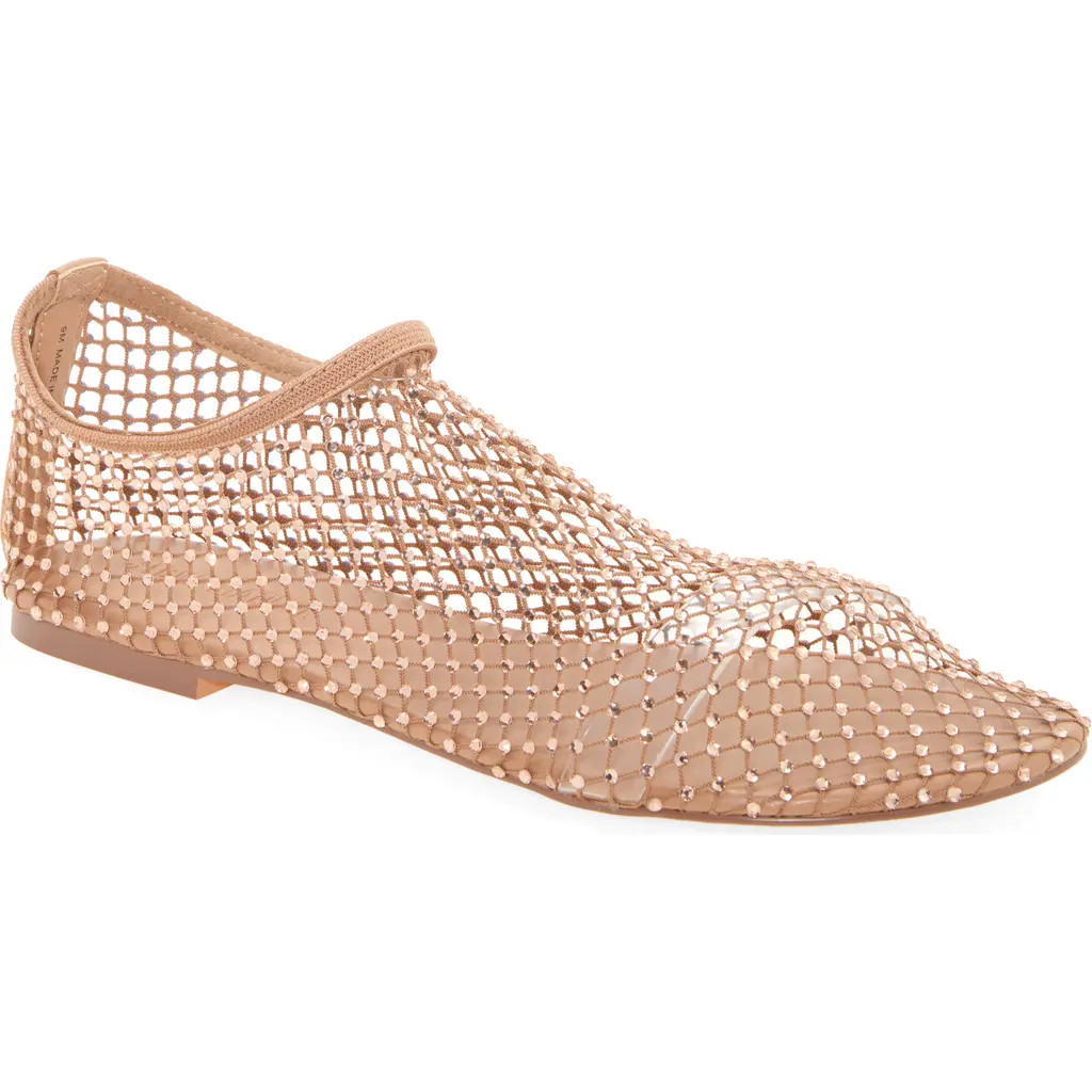 Steve Madden Mino Flat in Blush Rhinestone at Nordstrom, Size 9.5 | Nordstrom