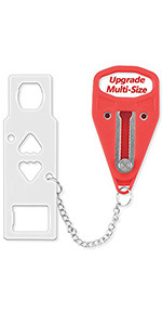 AceMining Portable Door Lock Home Security Door Lock Travel Lockdown Locks for Additional Safety ... | Amazon (US)