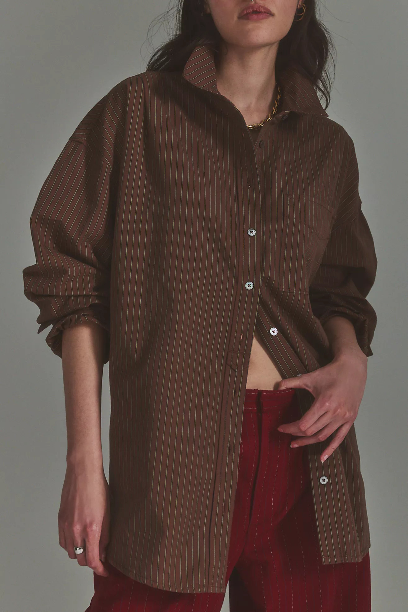 We The Free Lexi Striped Button Down Shirt | Free People (Global - UK&FR Excluded)
