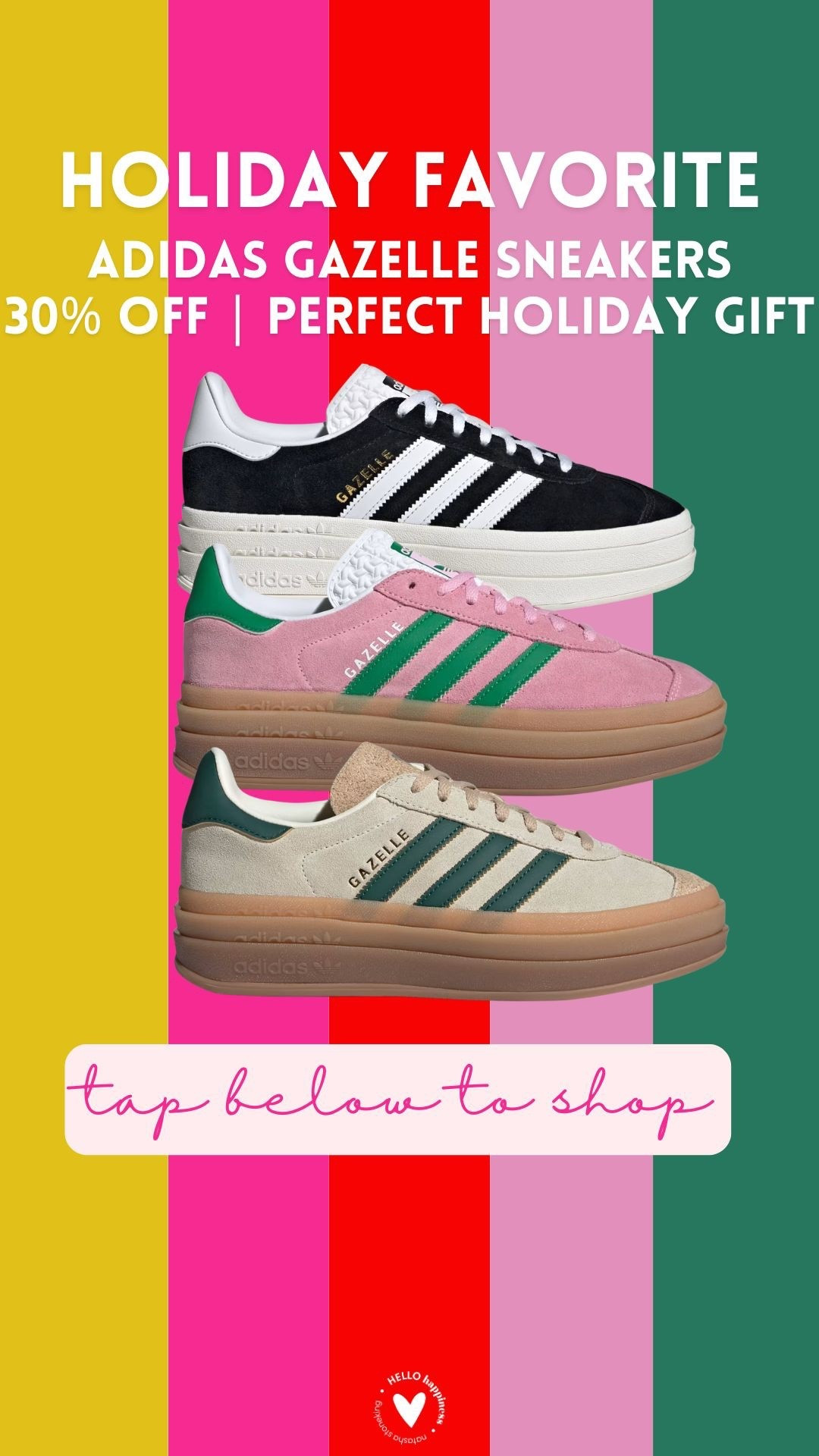 holiday favorite | adidas gazelle sneakers 30% off 

#LTKShoeCrush #LTKGiftGuide #LTKHoliday
