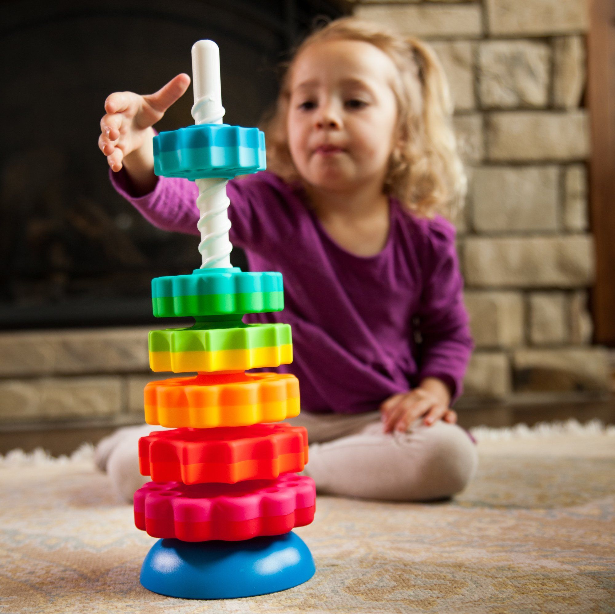Fat Brain Toys SpinAgain Kids Stacking Toy | Amazon (US)