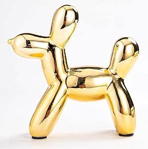 Gold Living Room Decor, Dog Sculpture Gold Decor for Bedroom, Ceramic Coffee Table Decorations fo... | Amazon (US)