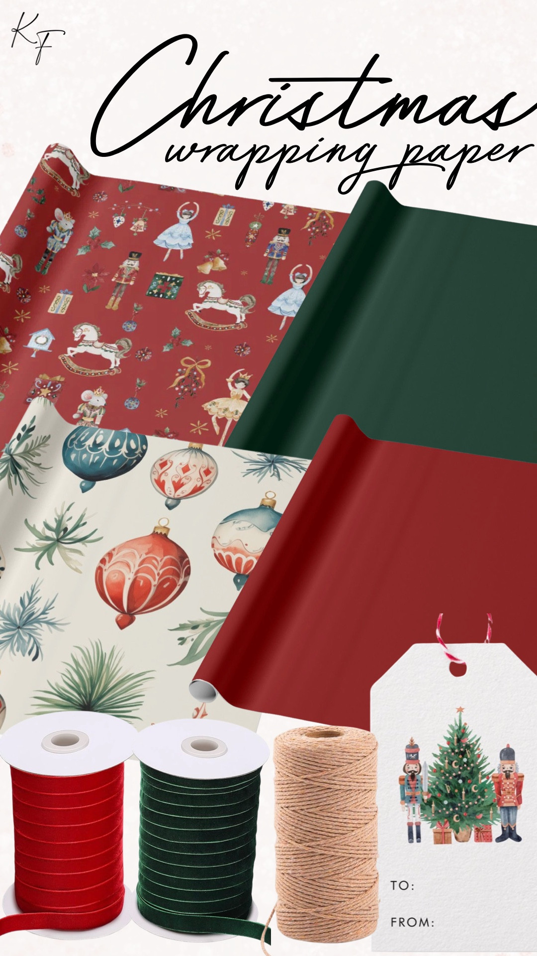 Wrapping paper. Christmas wrapping paper. Gift wrap. Gift wrapping paper. Christmas wrap. Christmas wrapping. Christmas ribbon. Holiday wrapping paper. Holiday wrap. Vintage wrapping paperr

#LTKGiftGuide #LTKSeasonal #LTKHoliday