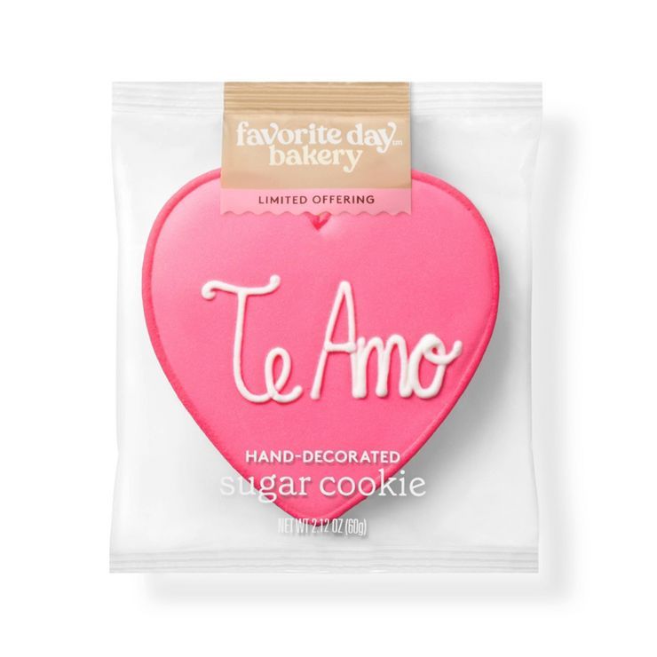 "Te Amo" Decorated Cookie - 2.12oz - Favorite Day™ | Target