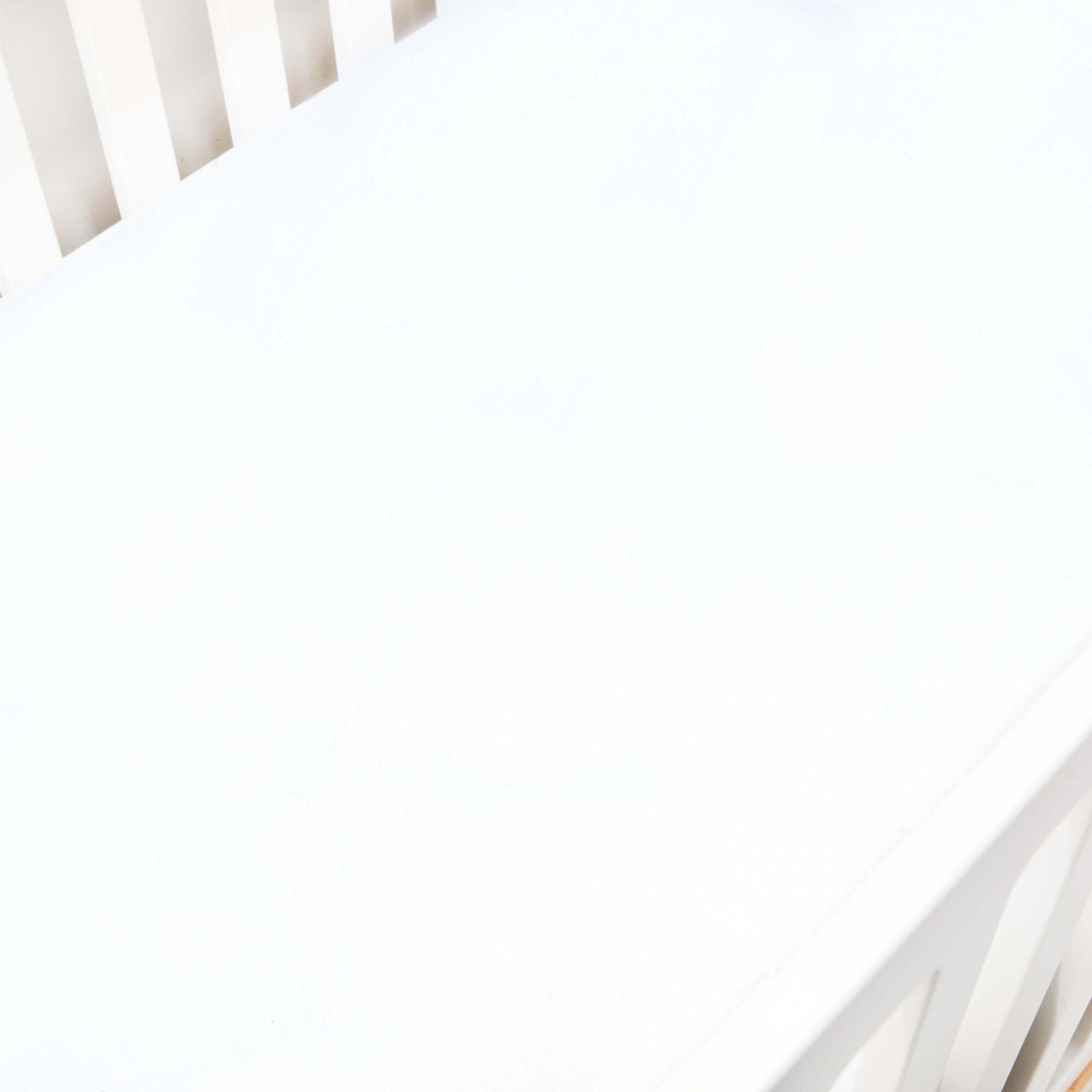 Solid Crib Sheet , White - Gooselings Sheets | Maisonette | Maisonette