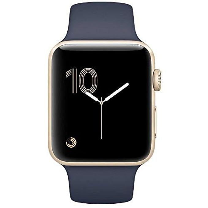 Apple Watch Series 2 38mm Smartwatch (Gold Aluminum Case & Midnight Blue Strap) | Amazon (US)