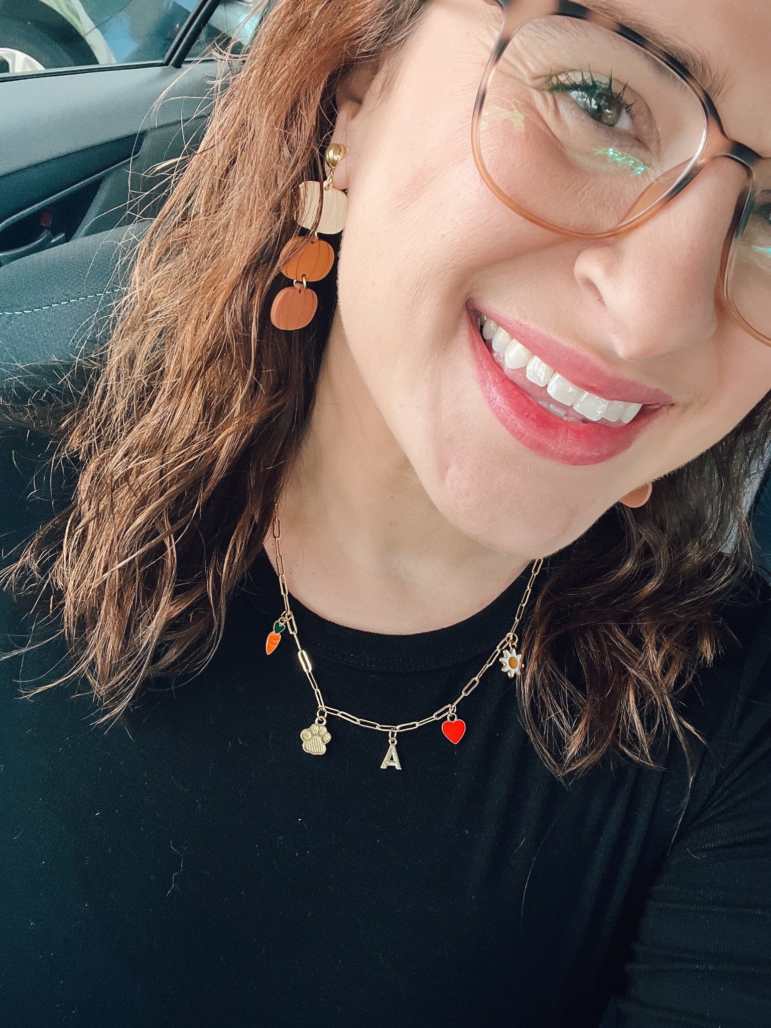 Fall earrings. Gold charm necklace. Simple and cute accessories  

#LTKSeasonal #LTKFindsUnder50 #LTKBeauty
