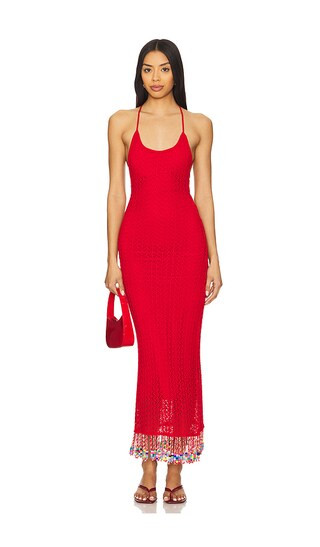 Ali Beads Dress in Red | Revolve Clothing (Global)