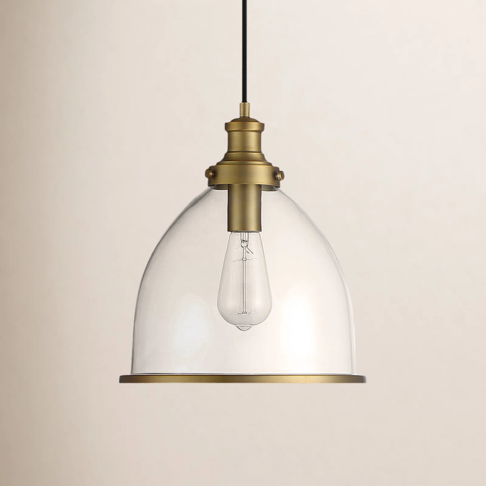 Selah Single Light Glass Dimmable Pendant | Birch Lane