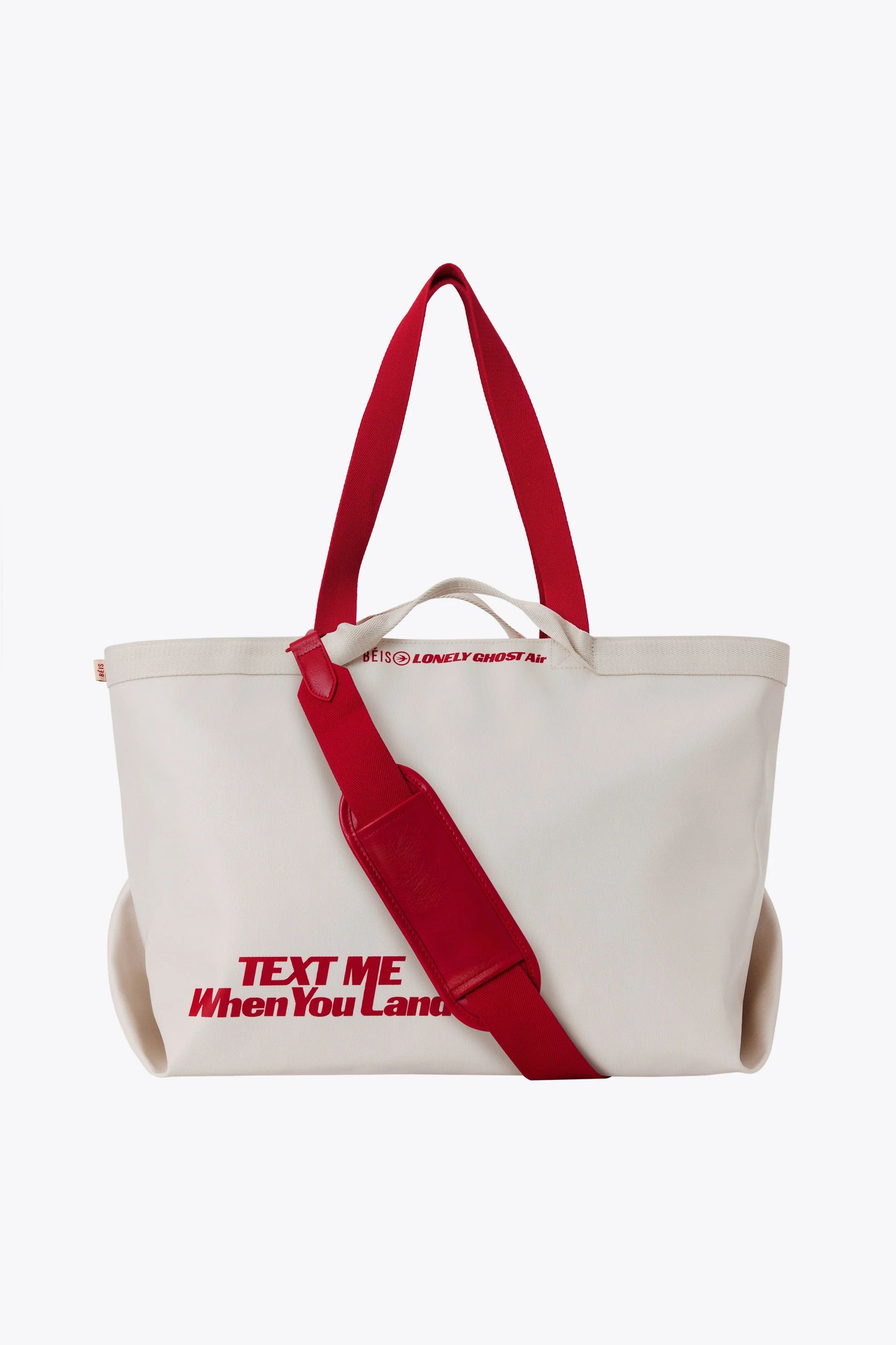 The Travel Tote in Ghost White | BÉIS Travel