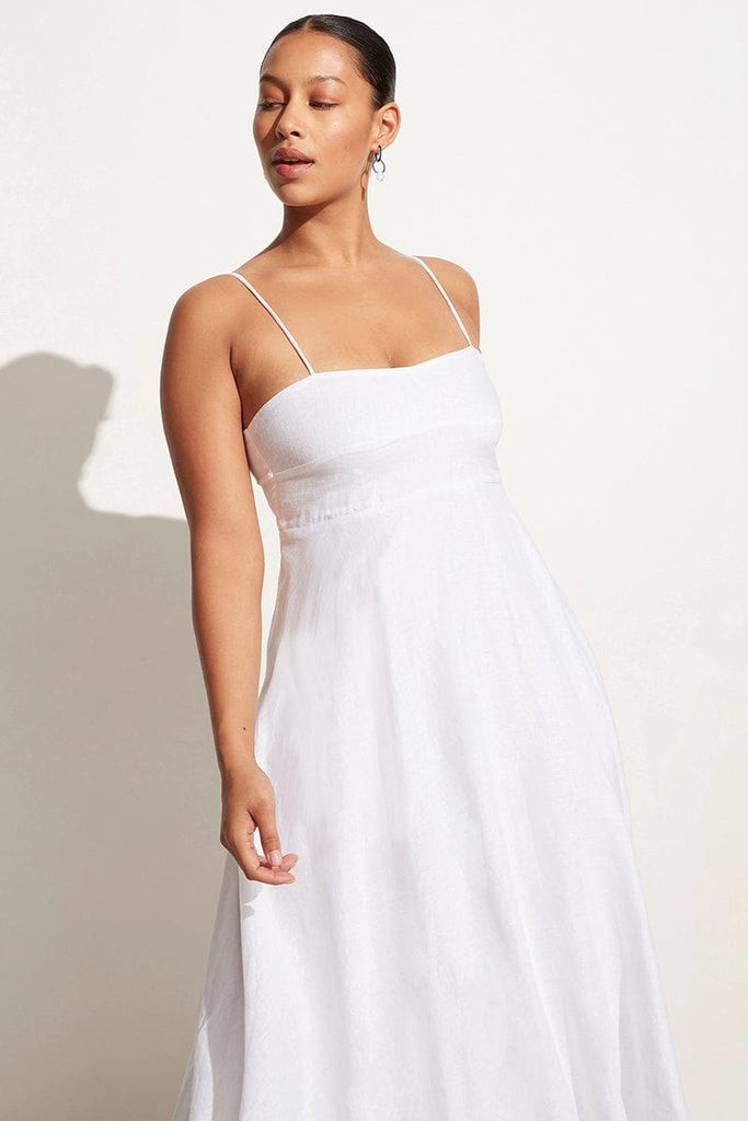 Alexandre Midi Dress White | Faithfull (AU)