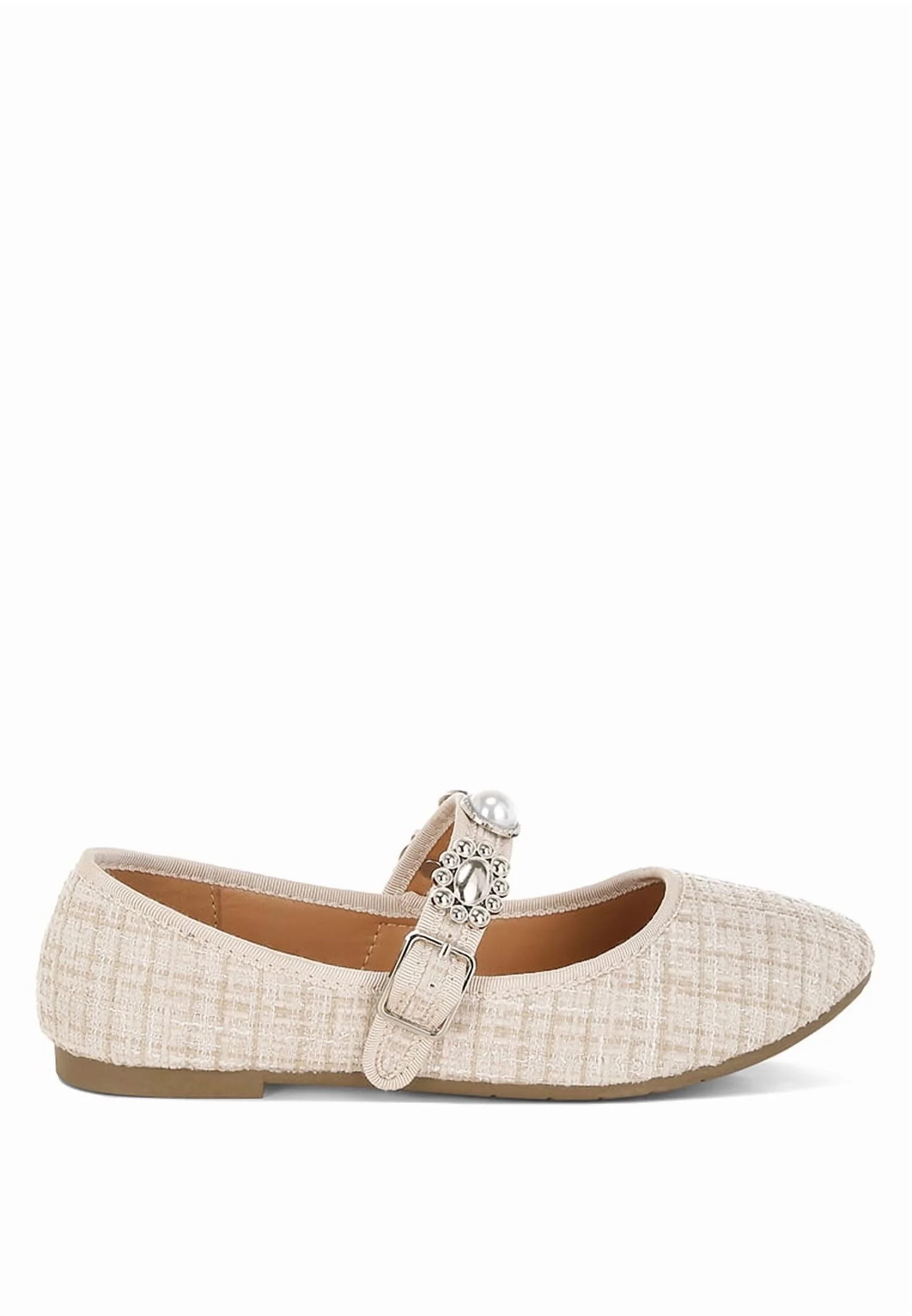 London Rag Noyama Charms Embellished Tweed Womens Mary Janes | Walmart (US)