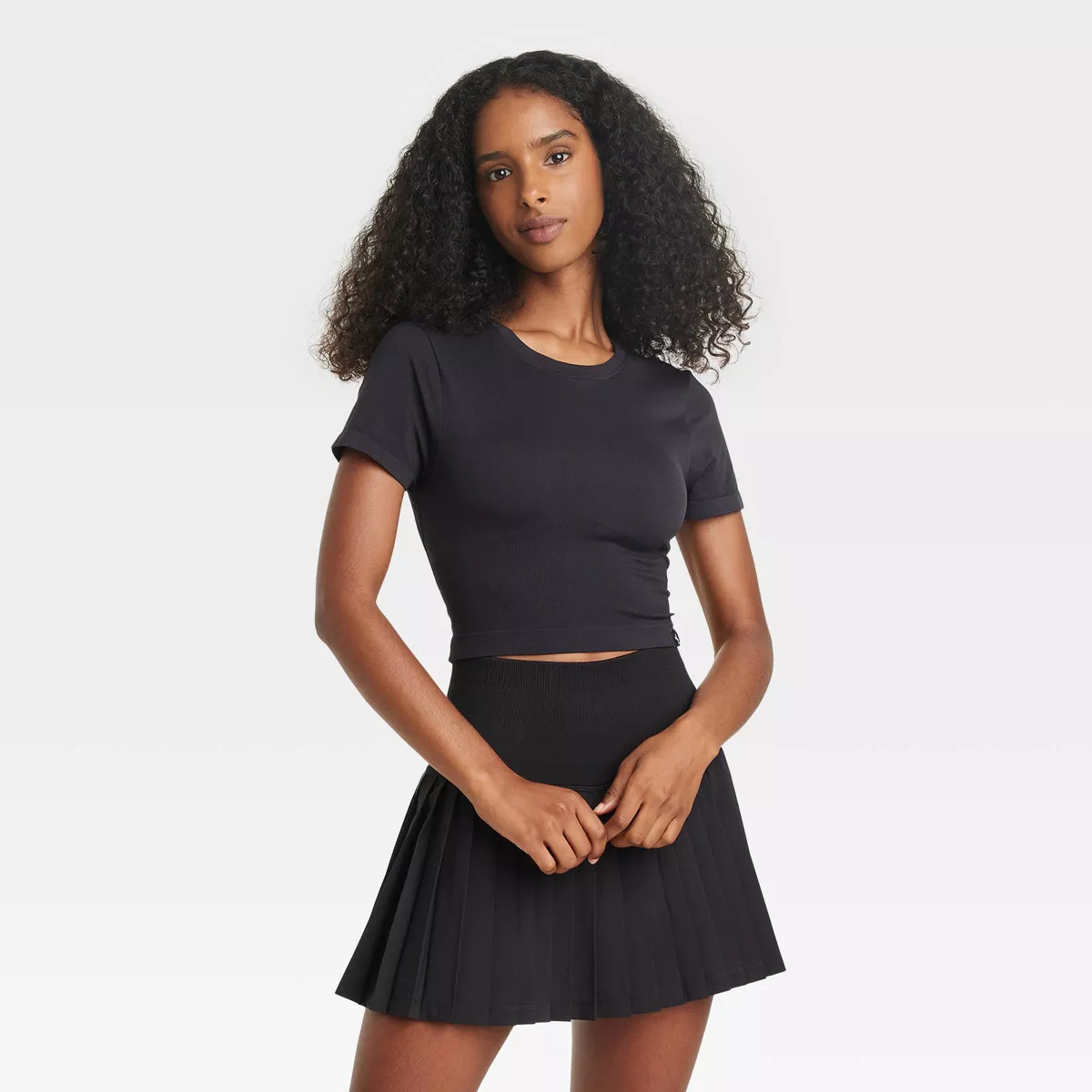 Women's Cropped Cut Out Baby T-Shirt - JoyLab™ | Target