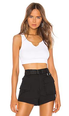 superdown Mimi Notch Neck Top in White from Revolve.com | Revolve Clothing (Global)