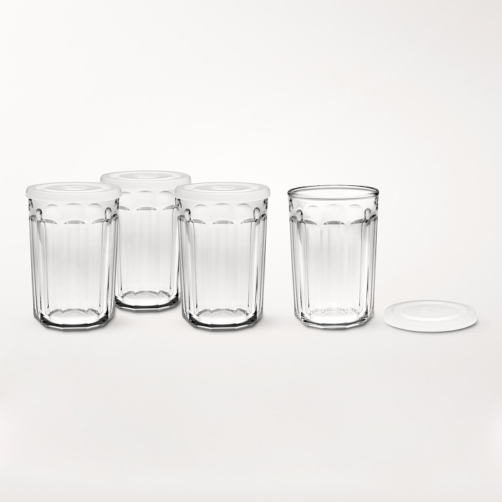 Working Glasses with Lids, Set of 4, 21 oz. | Williams-Sonoma