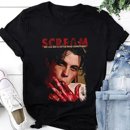 Scream We All Go A Little Mad Sometimes Billy Loomis T-Shirt Scream Movie Shirt Billy Loomis Shirt Scream Horror Shirt Ghostface Shirt | Walmart (US)