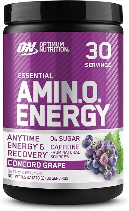 Optimum Nutrition Amino Energy - Pre Workout with Green Tea, BCAA, Amino Acids, Keto Friendly, Gr... | Amazon (US)