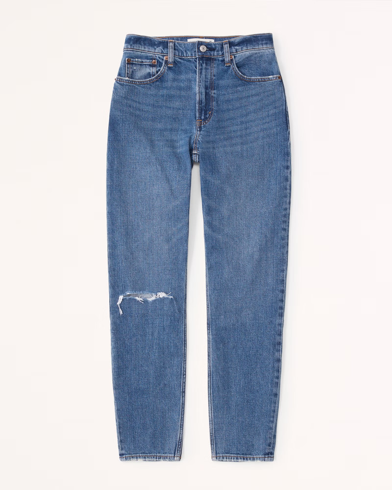 Curve Love High Rise Mom Jean | Abercrombie & Fitch (US)