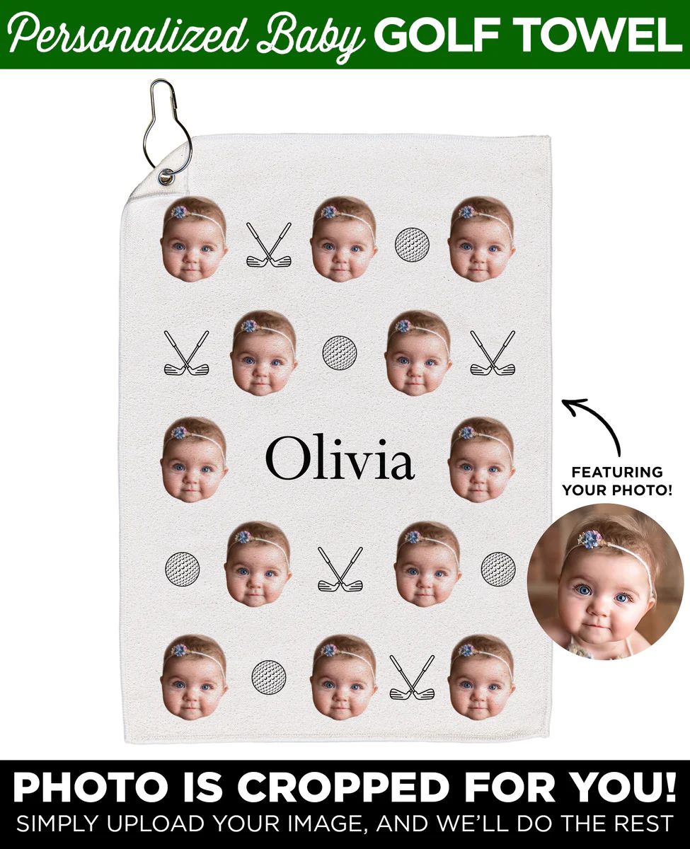 Personalized Baby Golf Towel | Type League Press