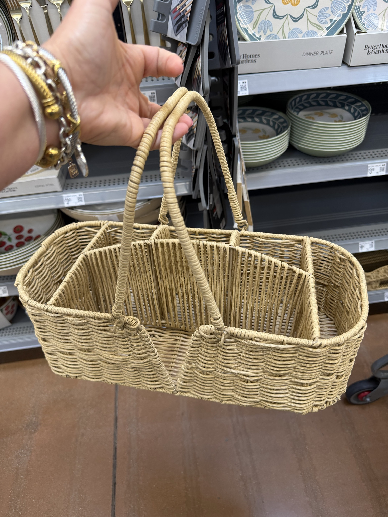 This caddy is so cute! Holds plates, silverware, napkins, so much! Walmart is crushing the hosting game this season! 

#LTKHome #LTKSeasonal