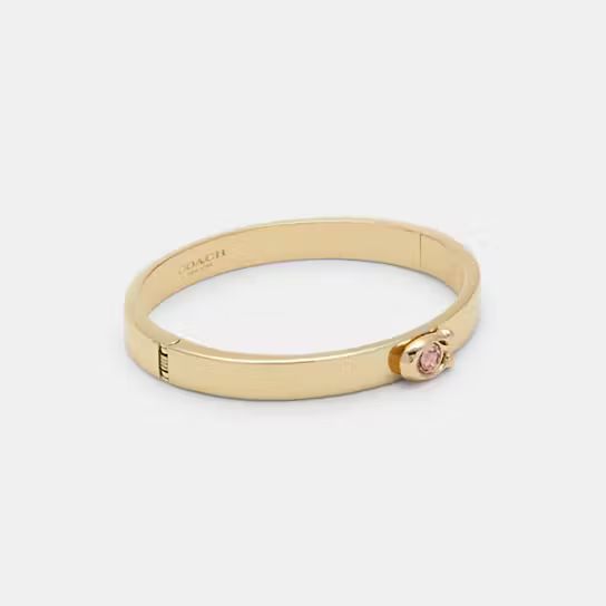 Signature Jewel Hinged Bangle | Coach Outlet