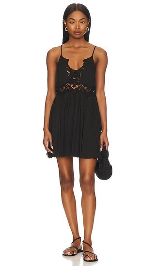 Free People Ilektra Slip Dress in Black. - size S (also in XS) | Revolve Clothing (Global)