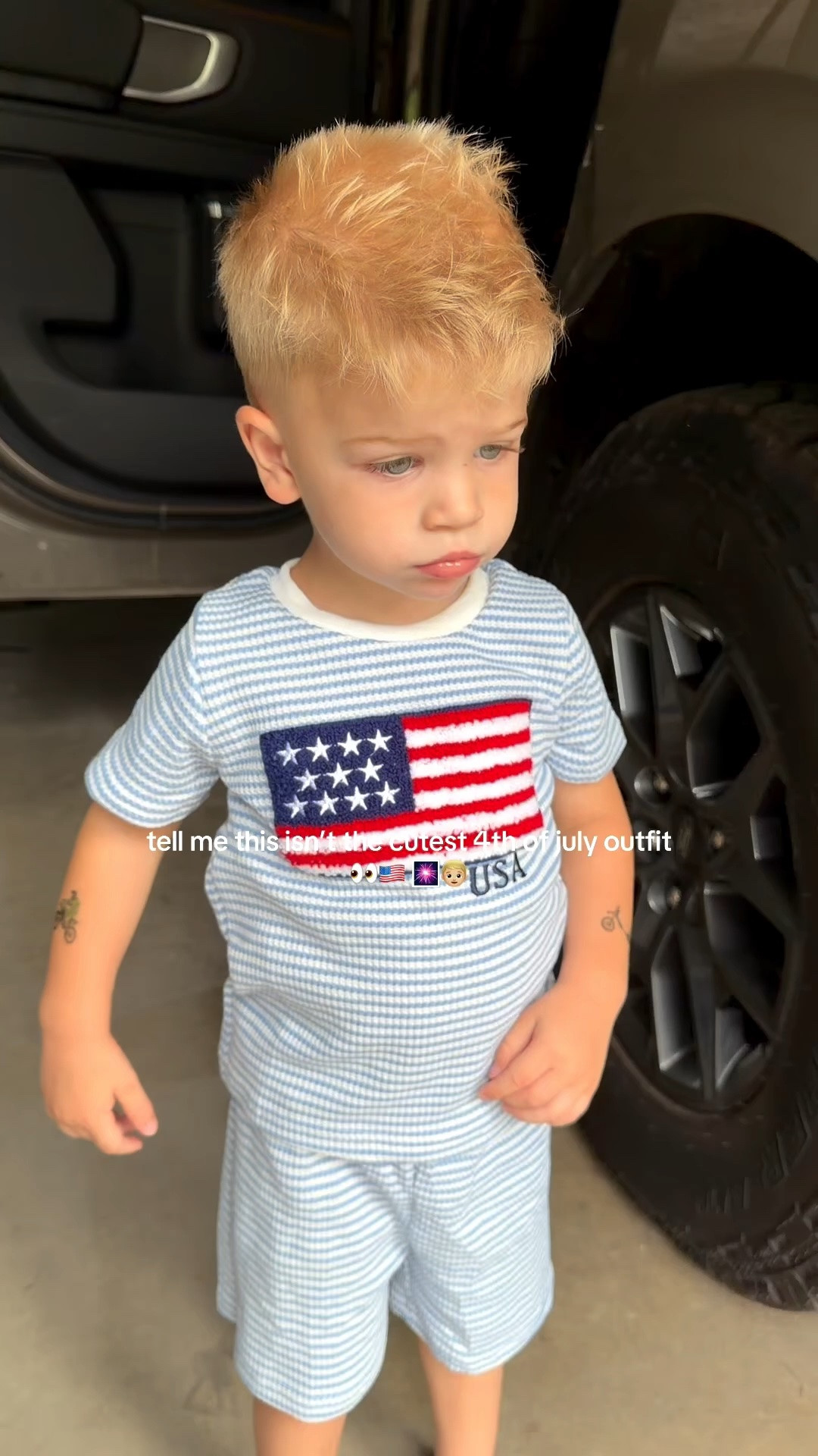 🇺🇸 The sweetest little 4th of July outfit ❤️🤍💙

The embroidered flag detail and waffle knit fabric make this look so much more expensive than it is.

#4thofjuly #boymom #toddlerstyle #summerkidsfashion #patrioticstyle #ltkkids

#LTKmomlife #LTKKids #LTKBaby
