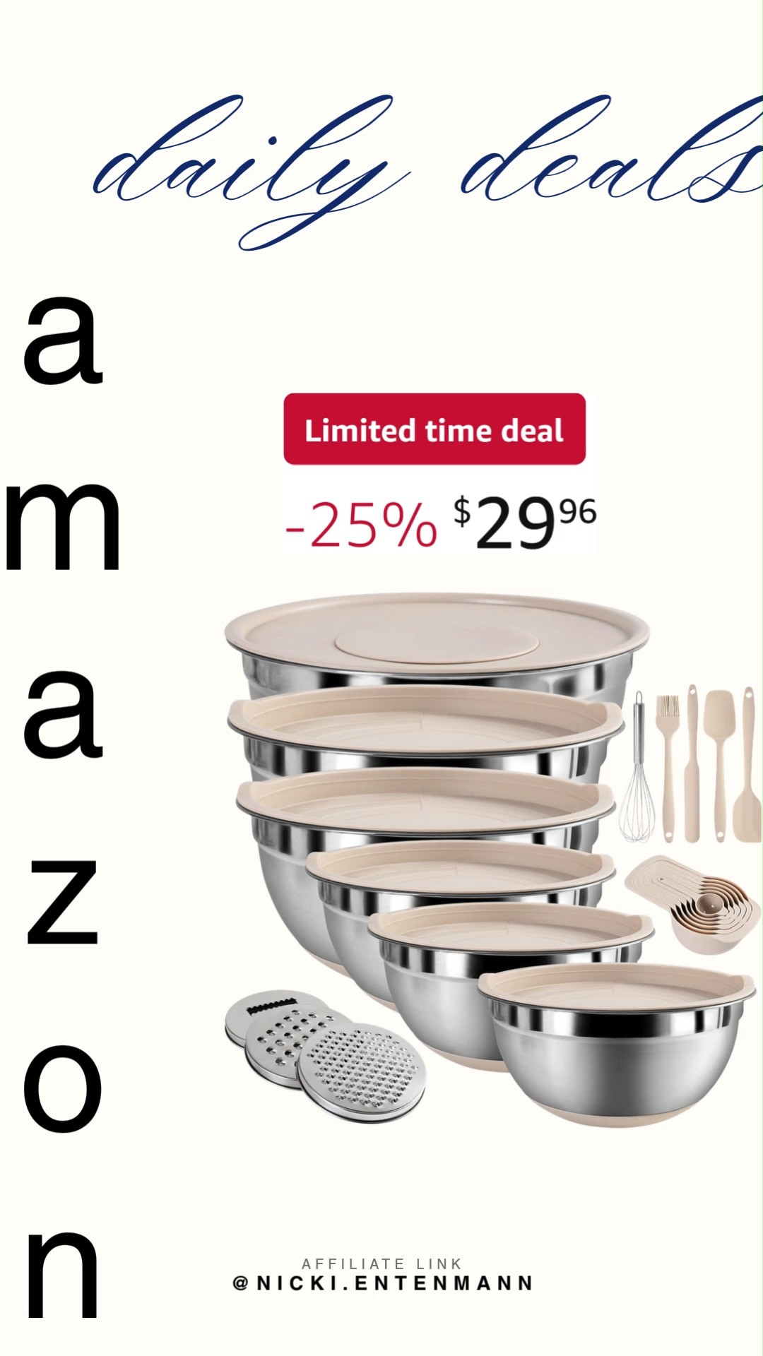 These mixing bowls with airtight lids bring cheerful organization and effortless charm to everyday kitchens with modern flair. #MixingBowls #KitchenEssentials #FoodStorage #CookingTools #GlassBowls #HomeOrganization #DailyUse #LifestyleGear #ModernLiving #DurableDesign 🥣✨📦 

 #LTKfoodie #LTKHome #LTKSaleAlert