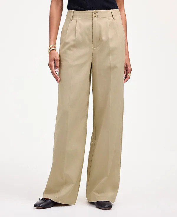 The Harlow Wide-Leg Pant in Drapey Twill | Madewell | Madewell