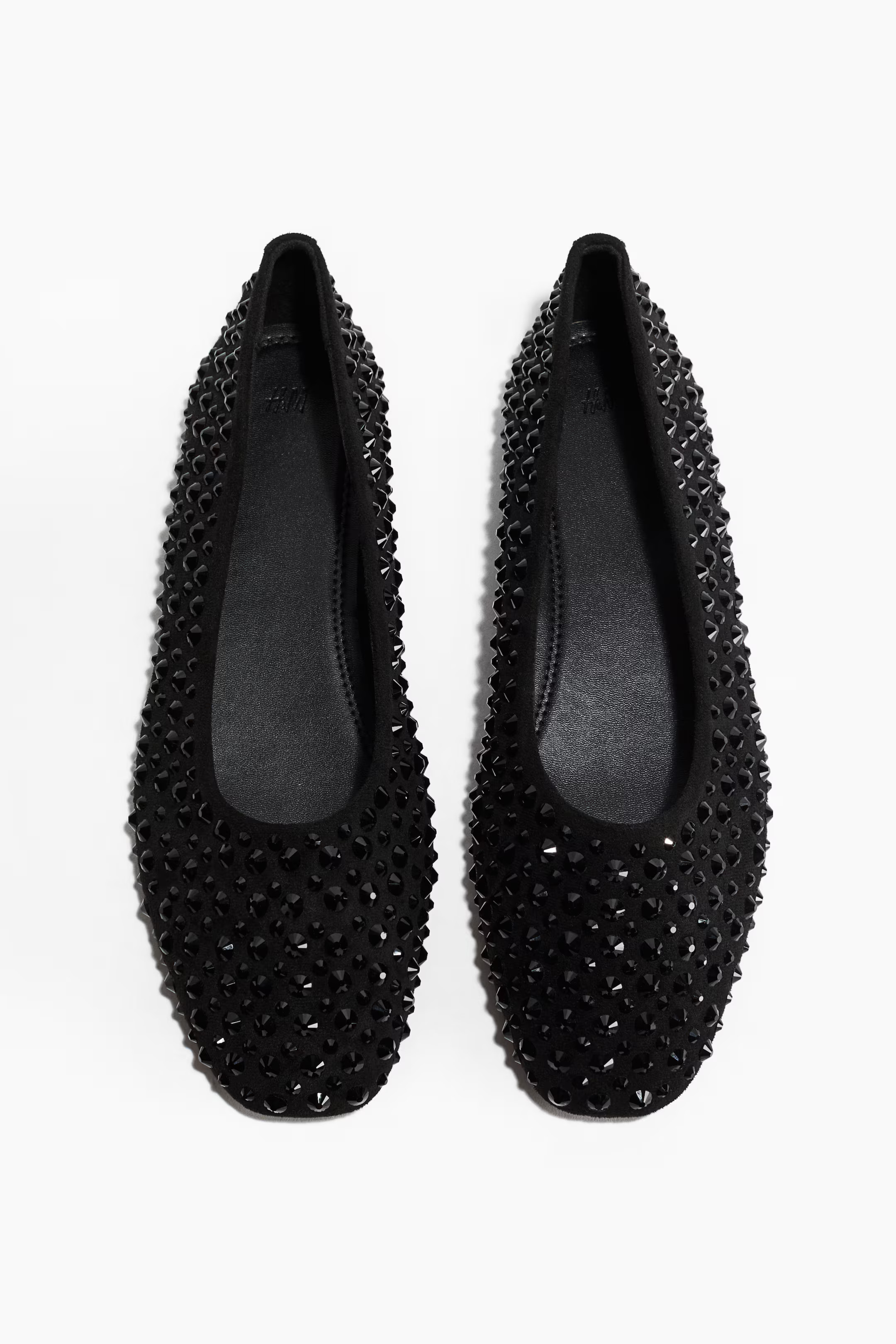 Embellished Flats - Black - Ladies | H&M US | H&M (US + CA)