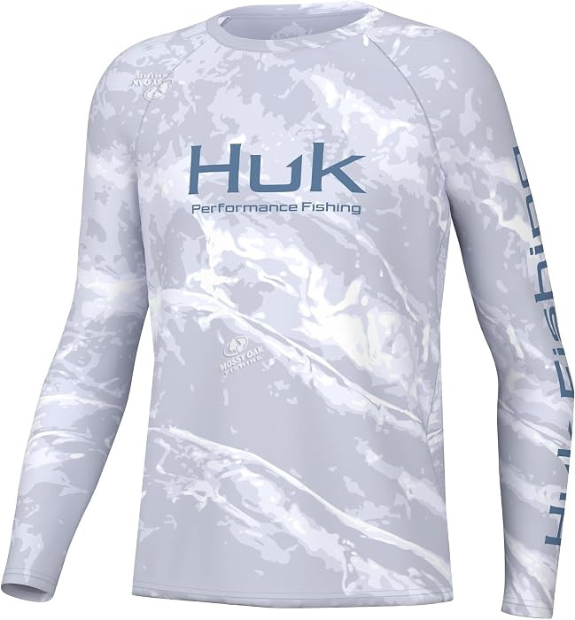 HUK Kids Pursuit Pattern Long Sleeve Shirt, Fishing Shirt for Kids | Amazon (US)