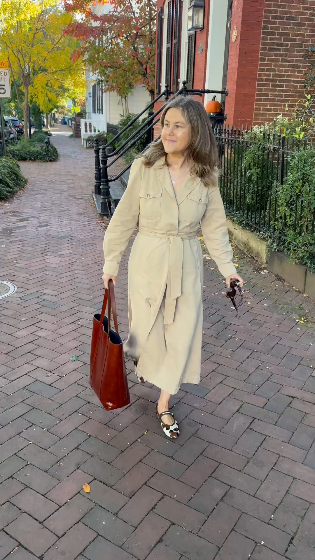 How to style flats with a print with a fall dress. This dress is on of my favorites and would also be great with this outfit in black! 

#LTKShoeCrush #LTKSeasonal #LTKStyleTip