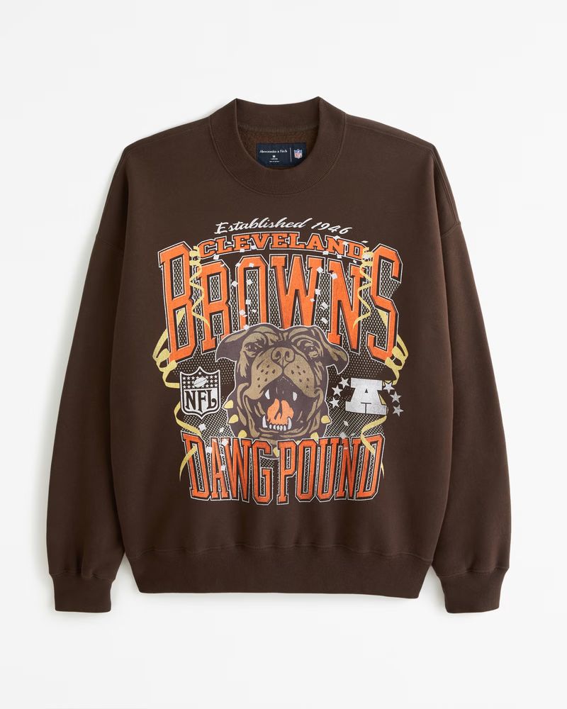 Cleveland Browns Graphic Crew Sweatshirt | Abercrombie & Fitch (US)