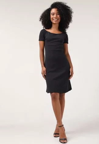 Vestido FiveBlu Curto Recorte Costas Preto | Dafiti (BR)