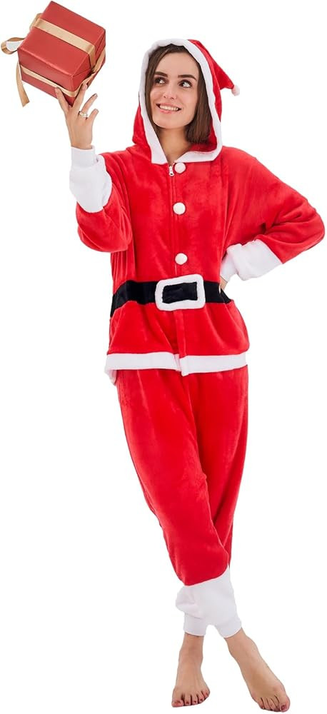 NEWCOSPLAY Unisex Adult Onesie Pajamas Animal One Piece Costume Cosplay Sleepwear | Amazon (US)