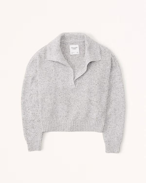 Spray Dye Notch-Neck Sweater | Abercrombie & Fitch (US)