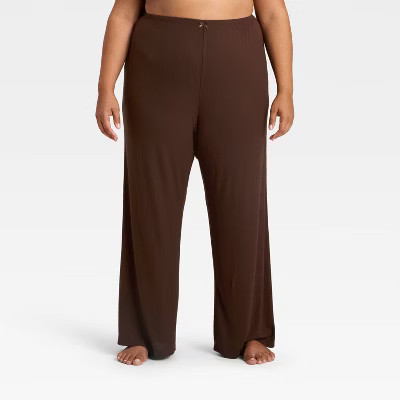 Women's Variegated Ribbed Pajama Pants - Auden™ | Target