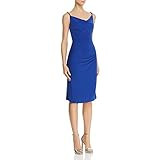 LAUNDRY BY SHELLI SEGAL Women's Ruched Side Dress, Brilliant Blue, 6 | Amazon (US)