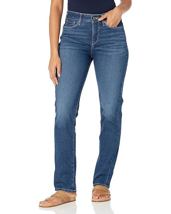 Signature by Levi Strauss & Co womens Totally Shaping Straight Jeans | Amazon (US)
