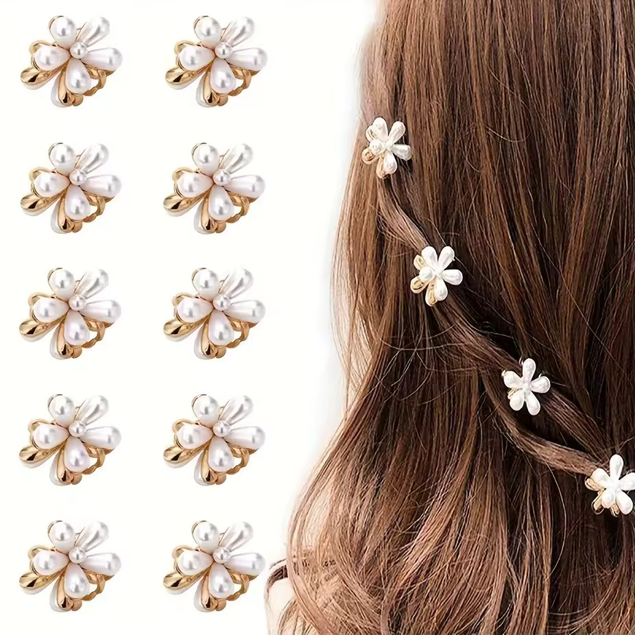 Flower Shaped Hair Clips para Mulheres e Meninas, Acessórios para Decoração de Cabelo, Presilh... | Ali Express BR