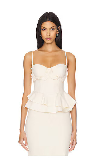 LPA Freya Top in Cream. - size XL | Revolve Clothing (Global)