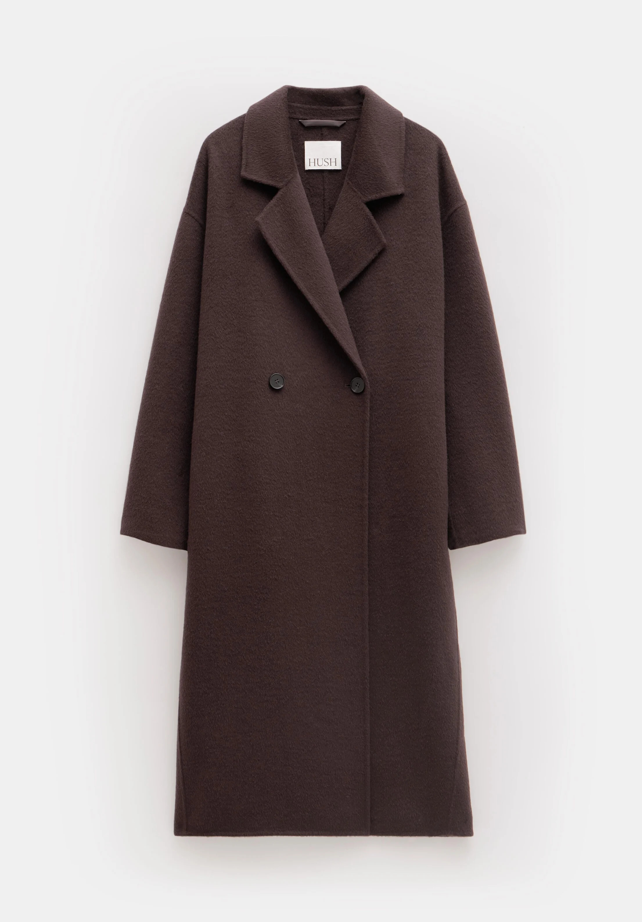 Pure Wool Double Faced Oversized Coat | Hush UK