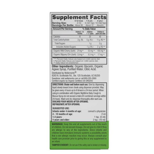 Wellements Organic Baby Cough - 2 fl oz | Target