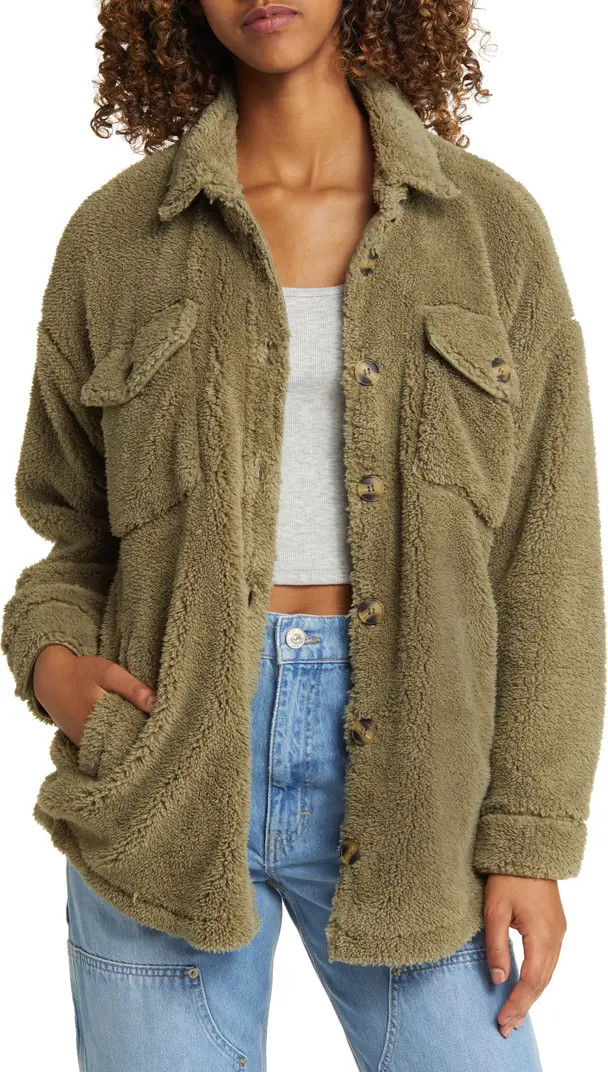 Thread & Supply Faux Shearling Shacket | Nordstrom | Nordstrom