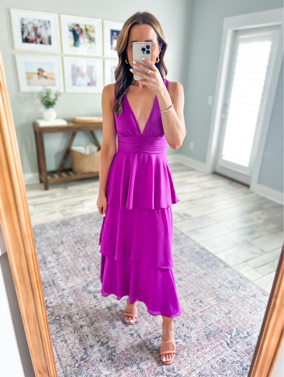 princess polly baby blue dress Burgundy Satin Dress main image 1
