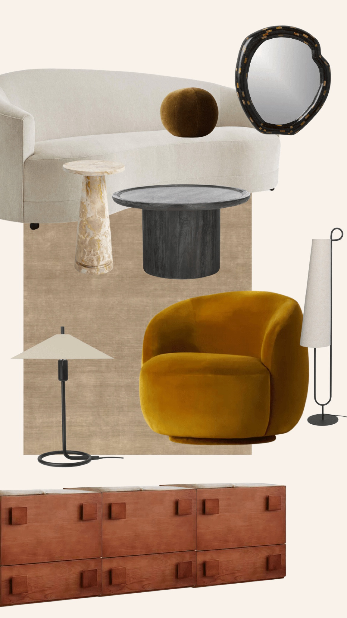 A moody modern living room design. All about clean lines and tone on tone pieces.

#LTKStyleTip #LTKHome