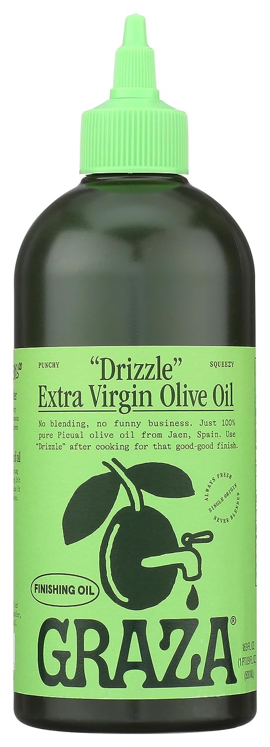 Graza Drizzle Extra Virgin Olive Oil, 500 Ml, 16.9 Fluid Ounce (Pack of 6) | Amazon (US)