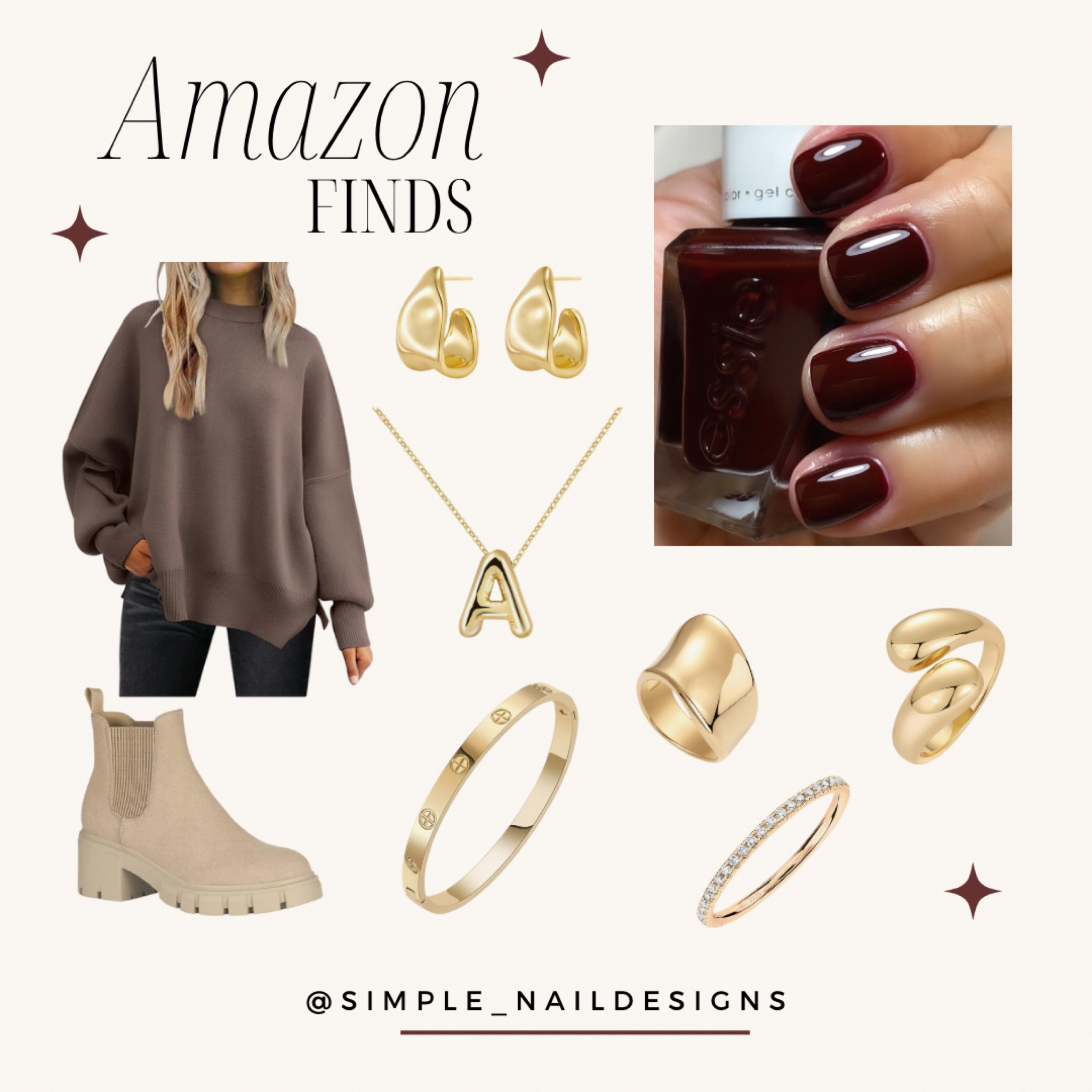 Burgundy Nails 

*Heart this post and be notified of price drops | then shop from your Favorites*

#essie #burgundynails #fall #fallnails #essienails #cuteshoes #womenshoes #amazon #amazonfinds #regularnailpolish #falloutfit #womencasualoutfit #womenoutfit #amazonjewelry #affordablejewlery

#LTKStyleTip #LTKSeasonal #LTKBeauty